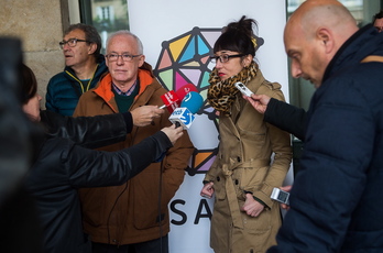 Sarek biharko mobilizazioaren inguruko azken xehetasunak eman ditu. (Luis JAUREGIALTZO / ARGAZKI PRESS)