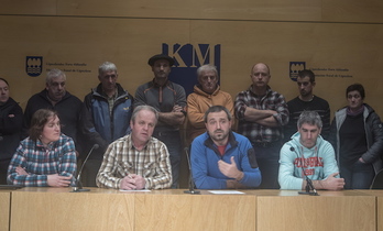 Comparecencia de EHNE y ENBA en Donostia. (Andoni CANELLADA / ARGAZKI PRESS)