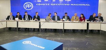 Reunión este lunes del Comité Ejecutivo Nacional del PP. (@Ppopular)