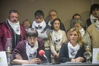 Etxerat ha comparecido esta tarde en Donostia. (Andoni CANELLADA/ARGAZKI PRESS)