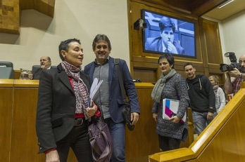 Pello Urizar ha sido el encargado de defender la propuesta en nombre de EH Bildu. (Juanan RUIZ/ARGAZKI PRESS)