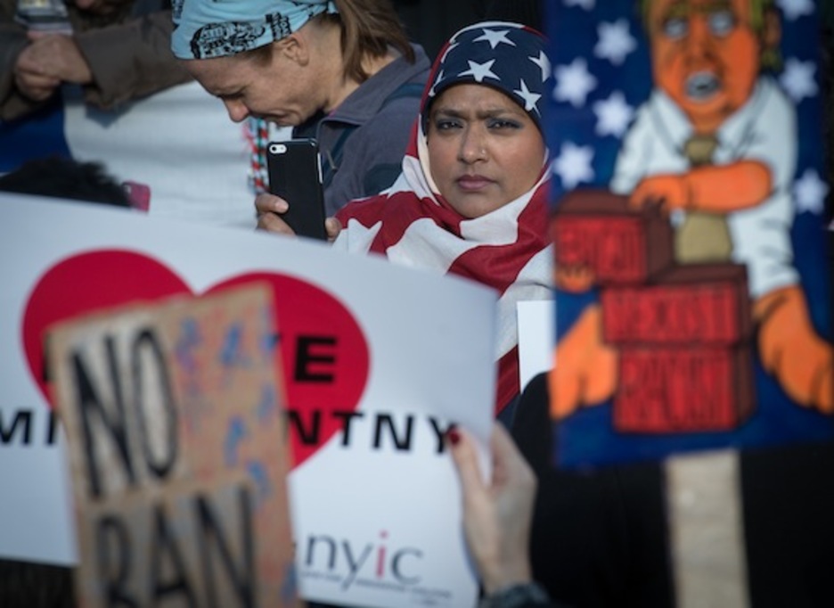 Protesta en Nueva York. (Bryan R. SMITH/AFP)