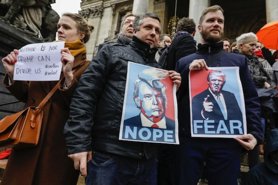 Protesta en Bruselas. (Thierry ROGE/AFP)