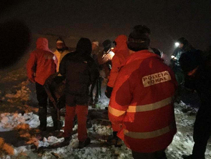 Onik aurkitu dute Saioa mendian galdutako mendizalea. (Nafar Gobernua)