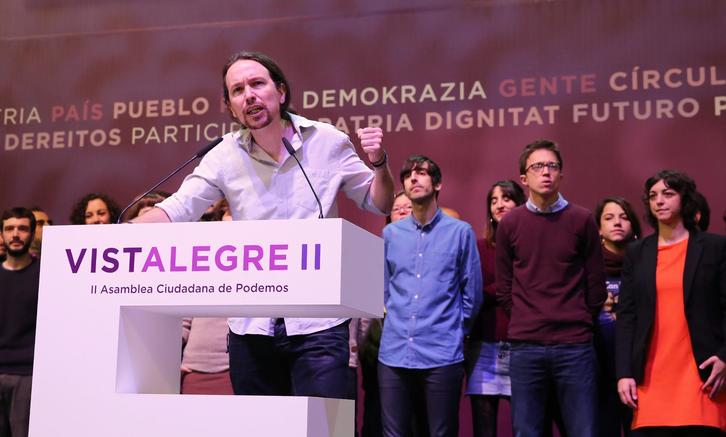 Iglesias. durante su discurso. (J. DANAE)