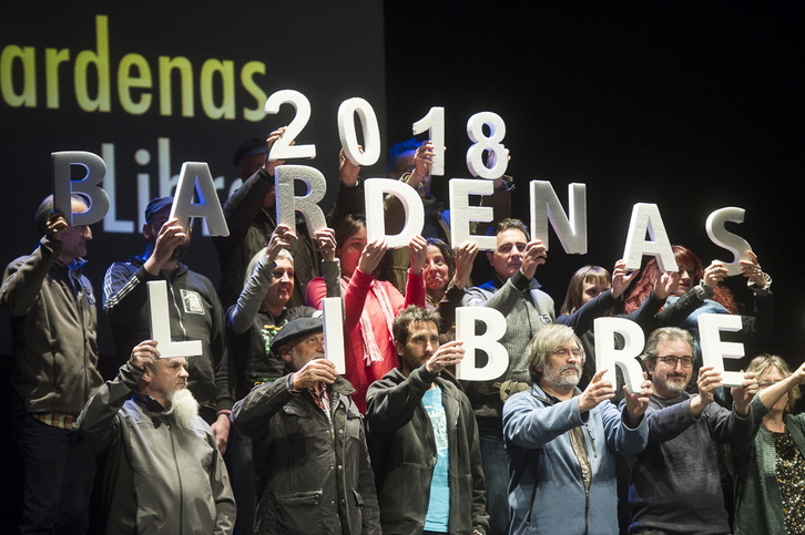 Presentación de 2018 Bardenas Libres hoy en Castejón. (Jagoba MANTEROLA-ARGAZKI PRESS)