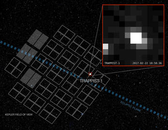 Imagen captada por el telescopio Kepler de la NASA. 