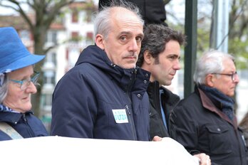 Philippe Poutou , présent à la mnifestation © Aurore Lucas