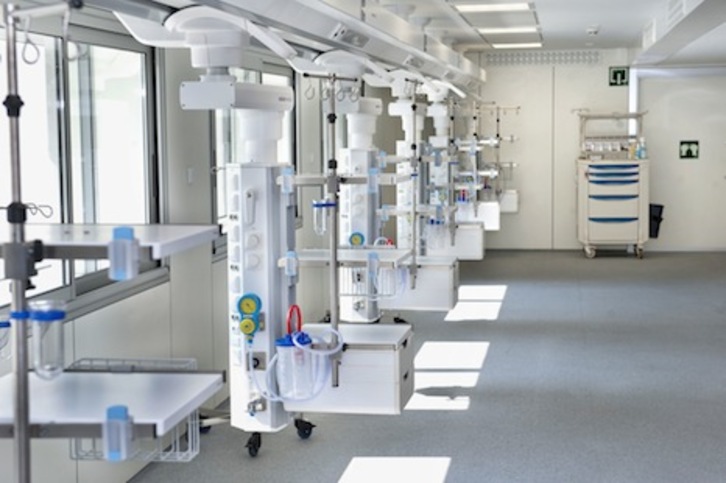 Imagen de la nueva unidad de recuperación post-anestésica del CHN. (GOBIERNO DE NAFARROA)