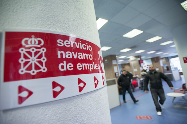 Oficina del Servicio Navarro de Empleo. (Iñigo URIZ / FOKU)