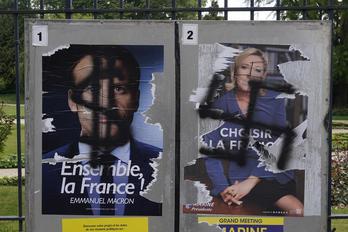 Macron y Le Pen. (Damien MEYER/AFP)