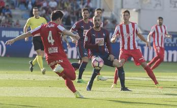 El Sporting ha sido más intenso en el juego. (Andoni CANELLADA/ARGAZKI PRESS)