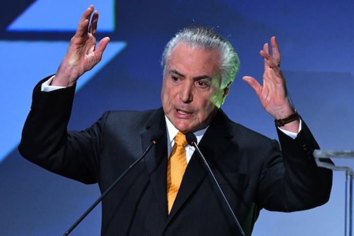 Michel Temer, presidente de Brasil. (Nelson ALMEIDA/ARGAZKI PRESS)