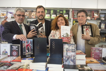 Presentación de la Feria del Libro en el Arenal. (Monika DEL VALLE / ARGAZKI PRESS)