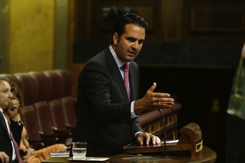 Íñigo Alli ha actuado hoy como portavoz de UPN en el Congreso. (J.DANAE/ARGAZKI PRESS)