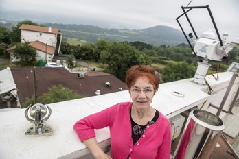 Margarita Martín, en el exterior del Observatorio de Igeldo. (Gorka RUBIO | ARGAZKI PRESS)