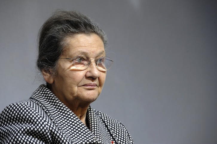 Simone Veil, en una imagen tomada en Bobigny en 2011. (Boris HORVAT/ARGAZKI PRESS)