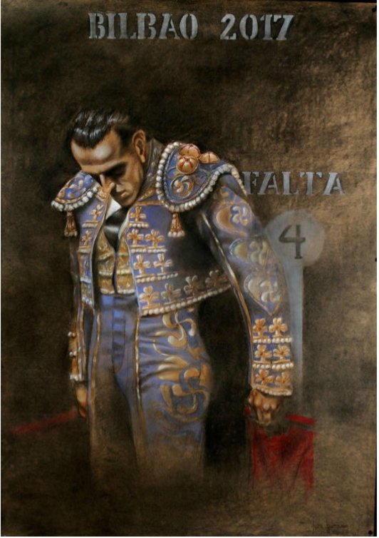 Cartel en homenaje a Iván Fandiño.