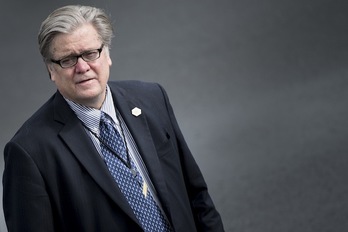 Steve Bannon, el ya exasesor de Donald Trump. (Brendan SMIALOWSKI/AFP)