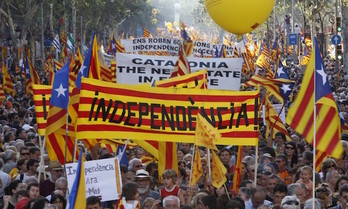 Manifestación soberanista en Barcelona 