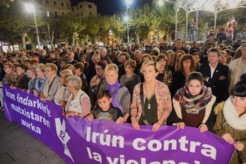 El Ayuntamiento de Irun ha convocado una concentracion en señal de repulsa. (Andoni CANELLADA / ARGAZKI PRESS)