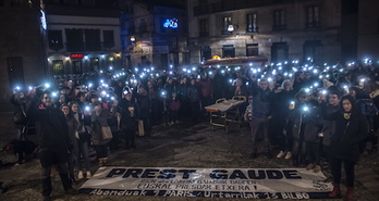 Concentración en Durango por la libertad de los presos enfermos. (Marisol RAMÍREZ/ARGAZKI PRESS)