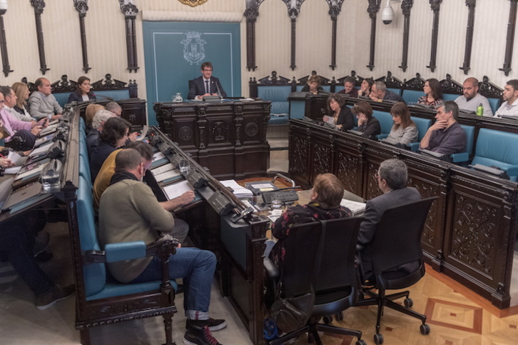 El pleno de Gasteiz ha rechazado el proyecto de presupuestos del Gobierno de Urtaran. (Juanan RUIZ/ARGAZKI PRESS)
