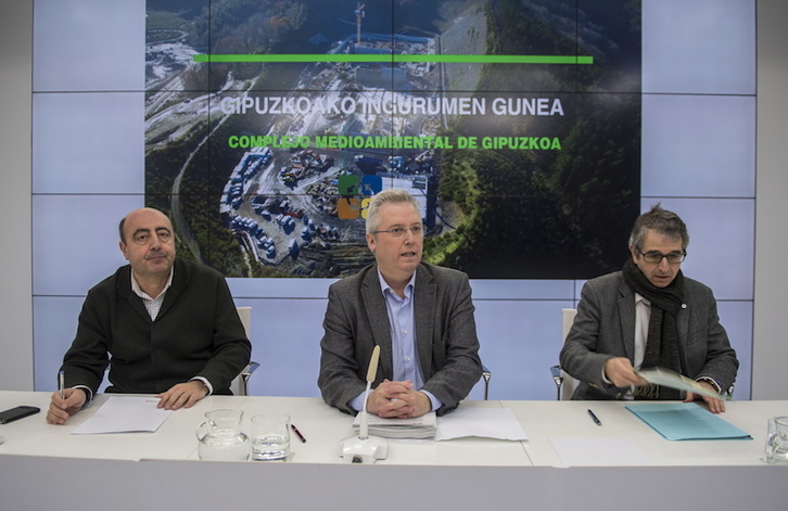 José Ignacio Asensio ha informado de la segunda fase de la incineradora. (Gorka RUBIO/ARGAZKI PRESS)