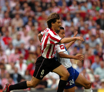 Julen Guerrero en una de sus últimas apariciones con el Athletic en 2006. (Marisol RAMIREZ / ARGAZKI PRESS)