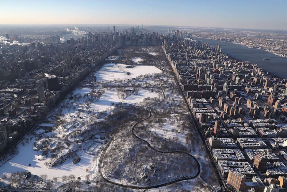 Vista aérea de Central Park, en Nueva York. (JOHN MOORE / AFP)