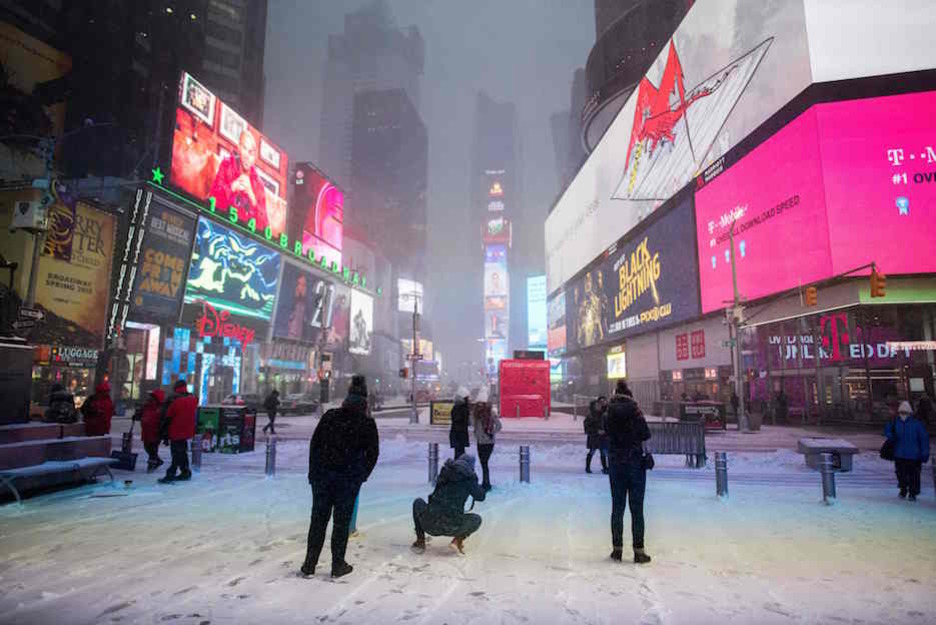 Turistas en Times Square. (JEWEL SAMAD / AFP)