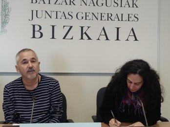 Josu Unanue y Arantza Baigorri de EH Bildu.