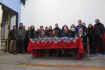 Un momento de la comparecencia de las comisiones de fiestas de barrios de Iruñea.