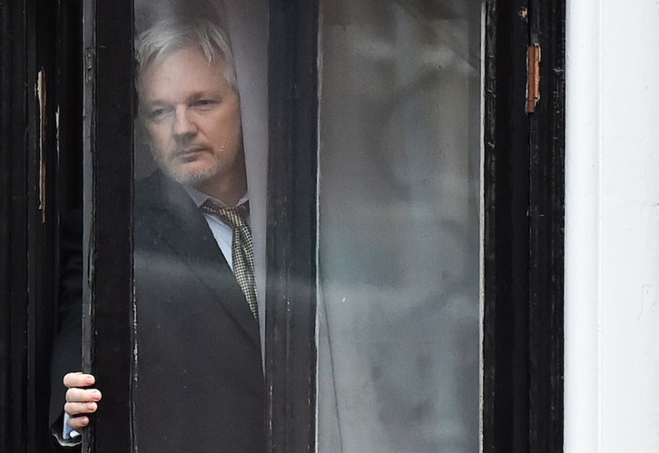 Julian Assange, en una imagen tomada en 2016. (Ben STANSALL / AFP)