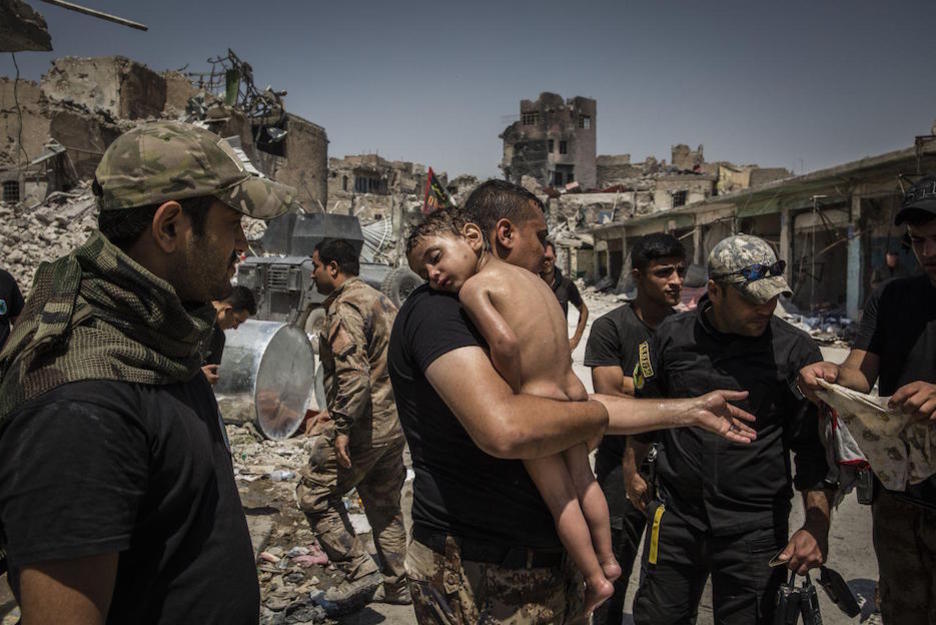 Otra imagen de la batalla por Mosul. (Ivor PRICKETT)