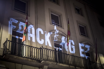 Imagen de archivo de una protesta contra el fracking. (Jaizki FONTANEDA/ARGAZKI PRESS)