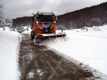 El Ejecutivo navarro ha movilizado hasta 124 quitanieves ante la previsión de nevadas. (GOBIERNO DE NAFARROA)