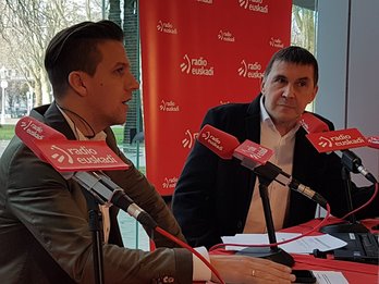 Otegi se ha mostrado dispuesto a un pacto «de igual a igual» con Madrid. (@ehbildu)