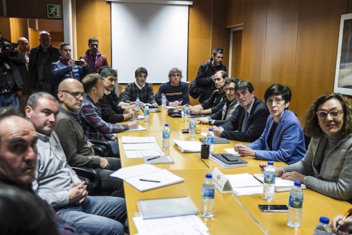 Reunión del Consejo de la Ertzaintza en la macrocomisaría de Erandio. (Aritz LOIOLA/ARGAZKI PRESS) 