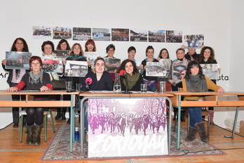 Rueda de prensa de valoración del movimiento feminista de EH sobre la movilización del 8 Marzo. (Idoia ZABALETA / ARGAZKI PRESS) 