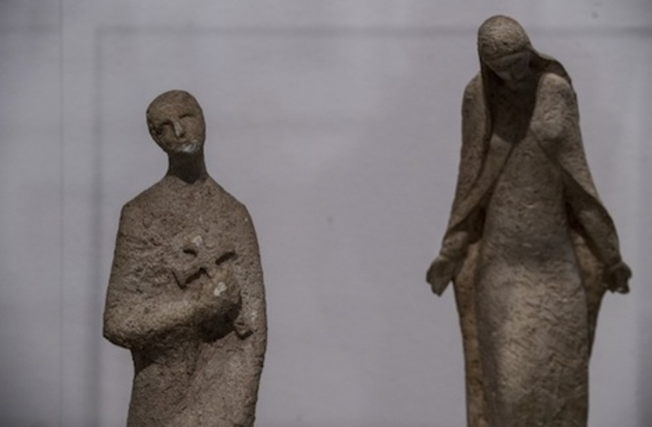En algunas esculturas está presente cierta religiosidad. (Jagoba MANTEROLA/ARGAZKI PRESS)