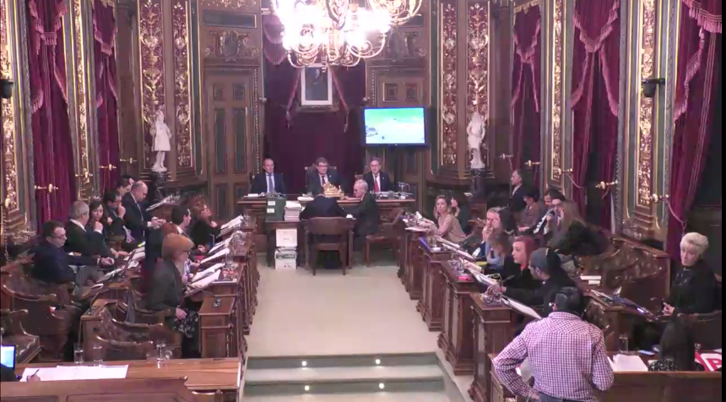 Pleno del Ayuntamiento de Bilbo.