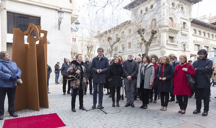 Acto en Gasteiz por las víctimas del franquismo. (Gasteizko Udala)