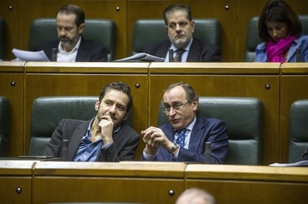 Alfonso Alonso, junto a Borja Sémper, en una imagen de archivo. (Jaizki FONTANEDA/FOKU)