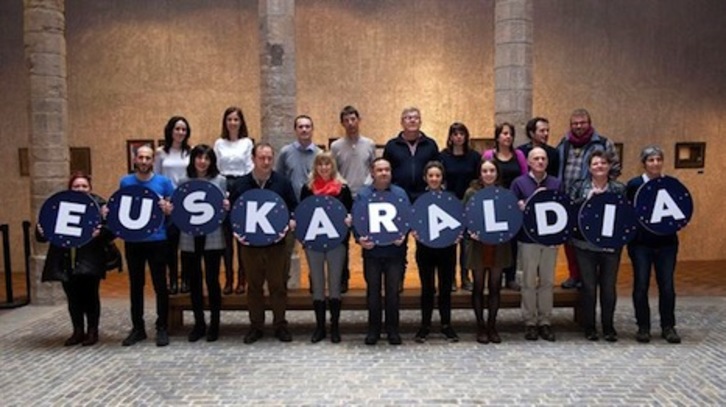 Presentación de Euskaraldia en Iruñea.