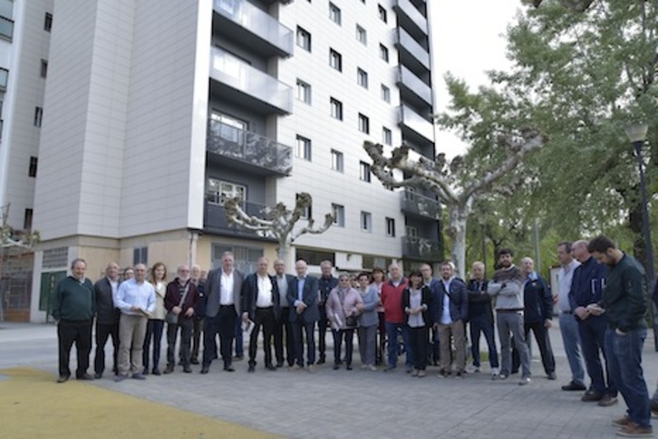 La rehabilitación energética de viviendas de la Txantrea se inició la pasada legislatura. (AYUNTAMIENTO DE IRUÑEA)