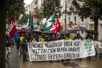 Martxoaren 20kogrebak %70eko jarraipena izan zuela nabarmendu dute. (Jaizki FONTANEDA / FOKU)