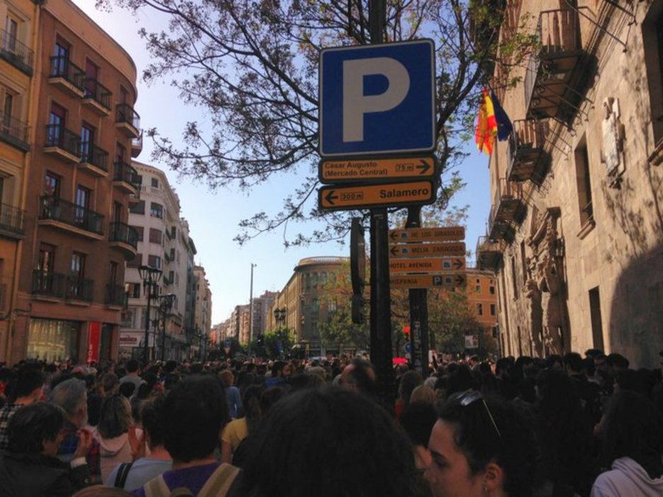 Concentración en Zaragoza.