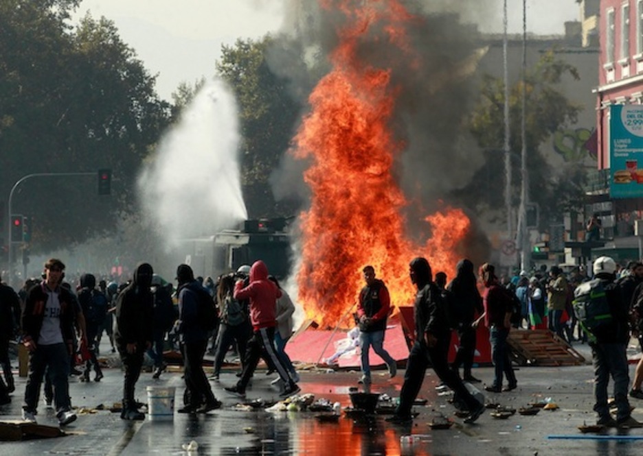 Santiago, Txile. (Claudio REYES/AFP)