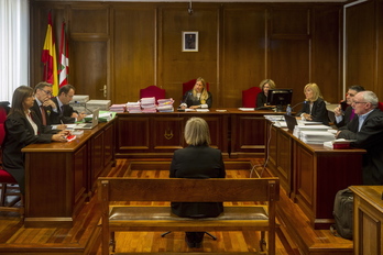 Imagen de la primera sesión del juicio por las aportaciones voluntarias de Fagor. (Juanan RUIZ / FOKU)